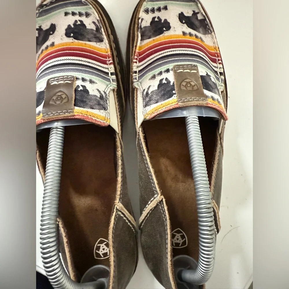 Ariat Multicolor Bison Pattern Slip-Ons - Picture 4 of 7